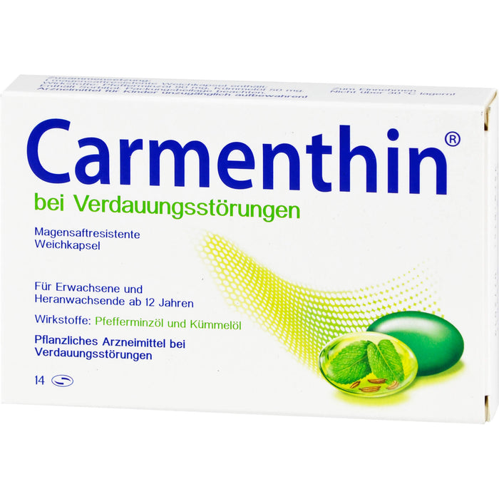 Carmenthin Weichkapseln bei Verdauungsstörungen, 14 pcs. Capsules