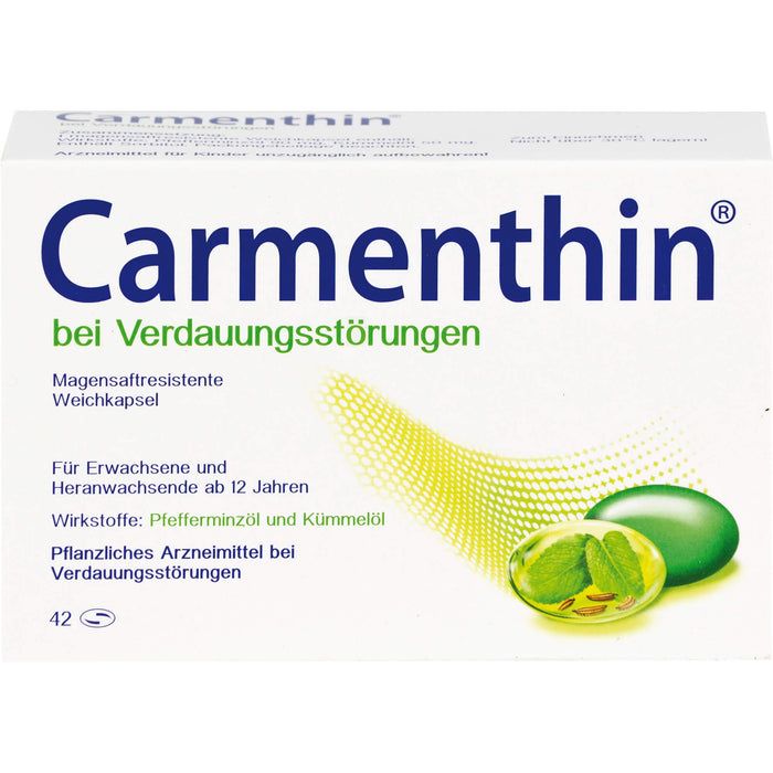 Carmenthin Weichkapseln bei Verdauungsstörungen, 42 St. Kapseln