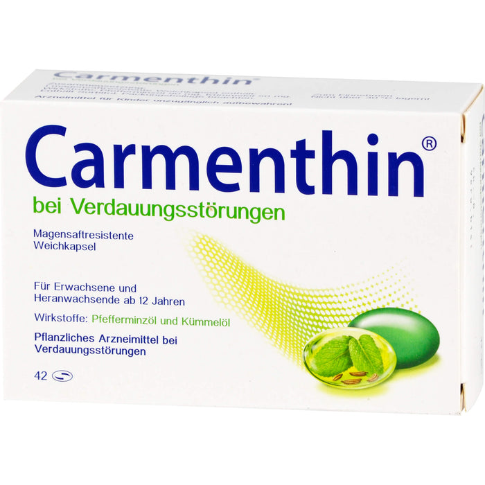 Carmenthin Weichkapseln bei Verdauungsstörungen, 42 St. Kapseln