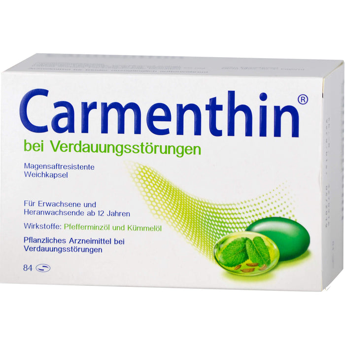 Carmenthin Weichkapseln bei Verdauungsstörungen, 84 St. Kapseln