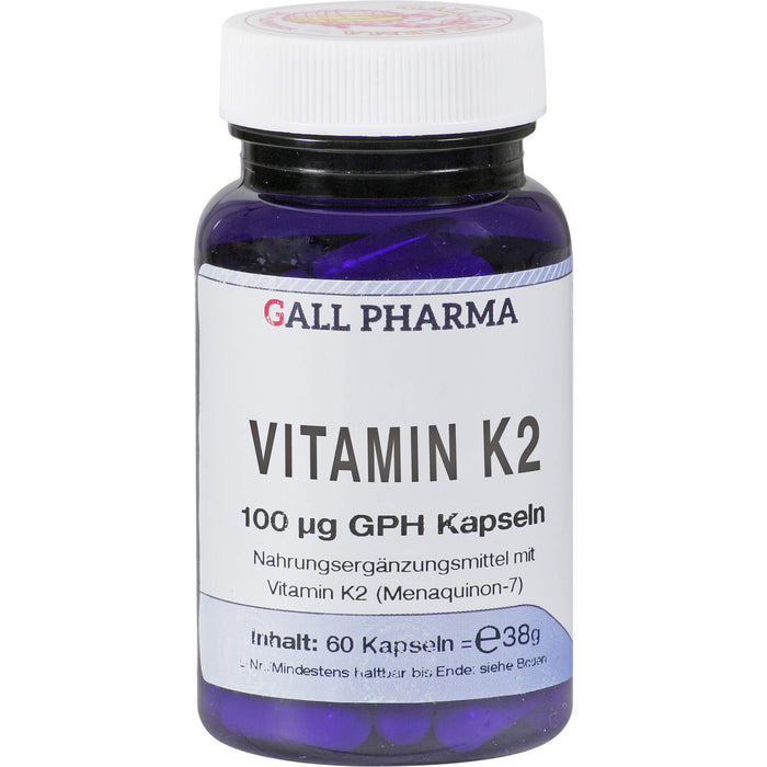 GALL PHARMA Vitamin K2 100 µg GPH Kapseln, 60 pcs. Capsules