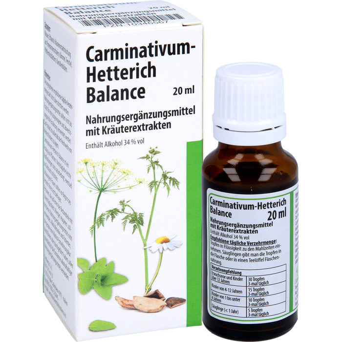 Carminativum-Hetterich Balance Tropfen, 20 ml Solution