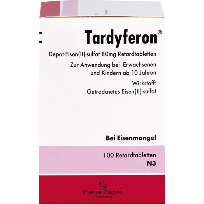 Tardyferon Depot-Eisen(II)-sulfat 80 mg Eurim Retardtabletten, 100 pcs. Tablets