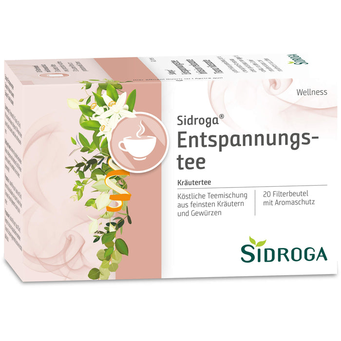 Sidroga Wellness-Tee Entspannungstee, 20 St. Filterbeutel