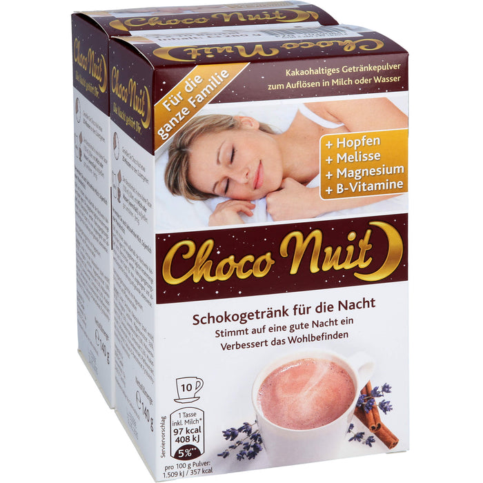 Choco Nuit Drink Schokogetränk Pulver, 20 pc Sachets