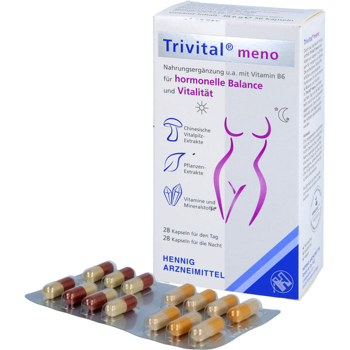 Trivital meno Kapseln für hormonelle Balance und Vitalität, 56 St. Kapseln