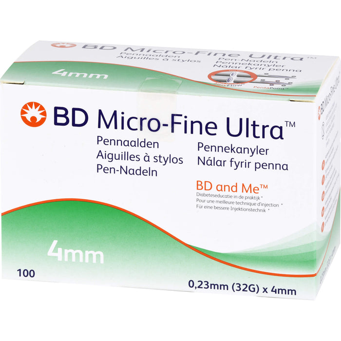 BD Micro-Fine Ultra Pen-Nadeln 0,23 x 4 mm, 100 pc Aiguilles