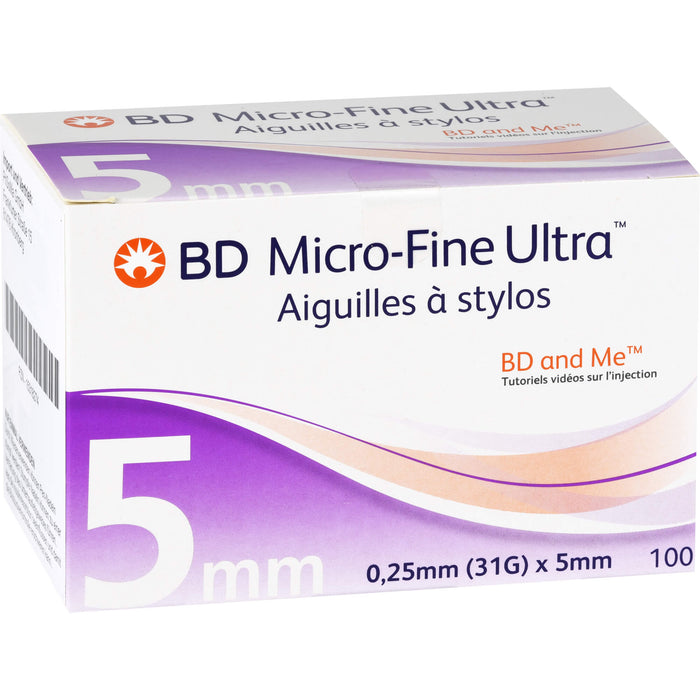 BD Micro-Fine Ultra Pen-Nadeln 0,25x5mm, 100 St KAN