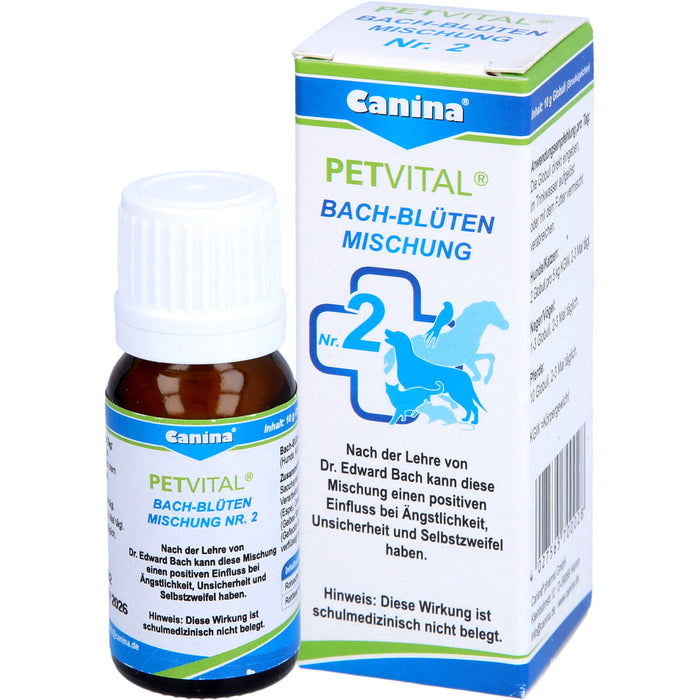 PETVITAL Bach-Blüten Mischung Nr. 2 Globuli, 10 g Globules