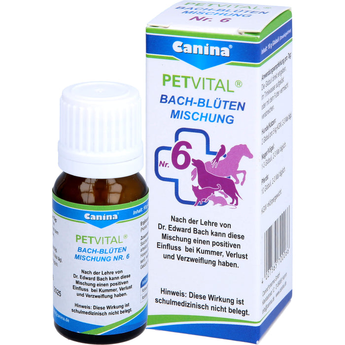 PETVITAL Bachblüten Nr. 6 vet, 10 g GLO