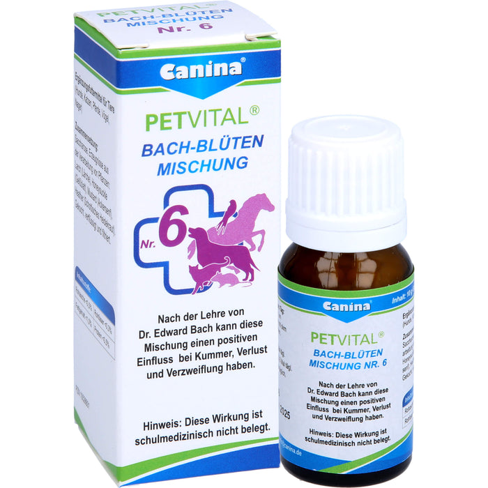 PETVITAL Bachblüten Nr. 6 vet, 10 g GLO