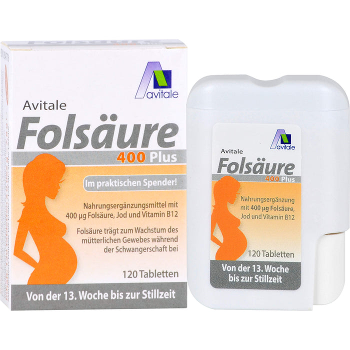 Avitale Folsäure 400 plus Tabletten, 120 pcs. Tablets