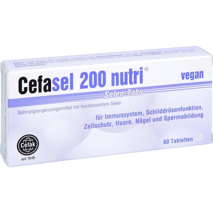 Cefasel 200 nutri Selen-Tabs Tabletten, 60 pcs. Tablets