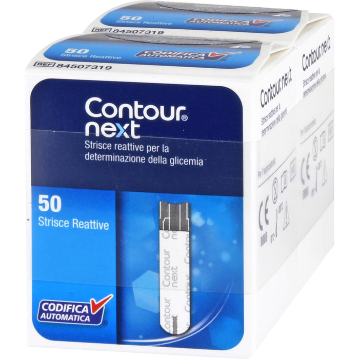 Contour next Sensoren für die Blutzuckerbestimmung Reimport Kohlpharma, 100 pcs. Test strips