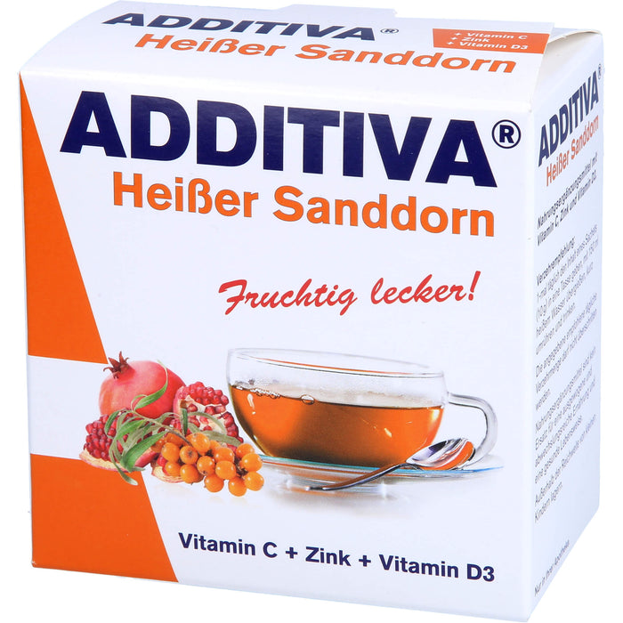 ADDITIVA Heißer Sanddorn Sachets, 100 g Poudre