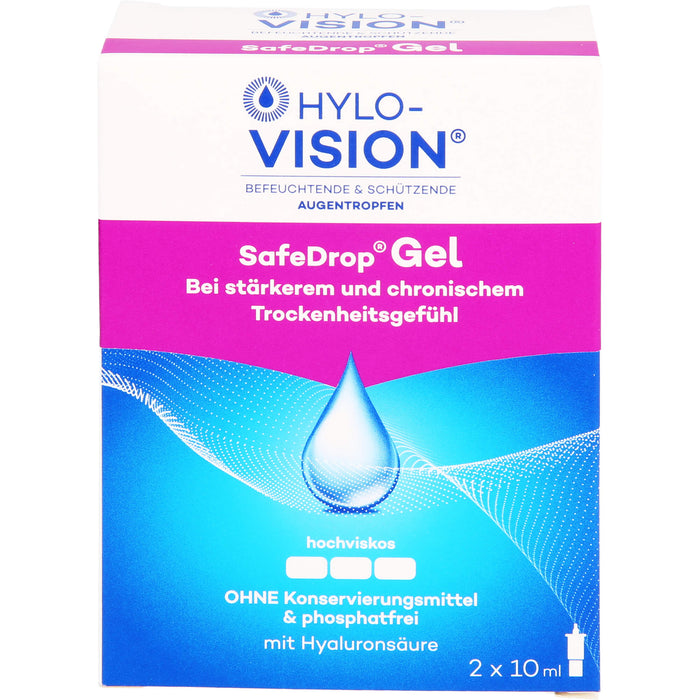 HYLO-VISION SafeDrop Gel Augentropfen, 20 ml Lösung