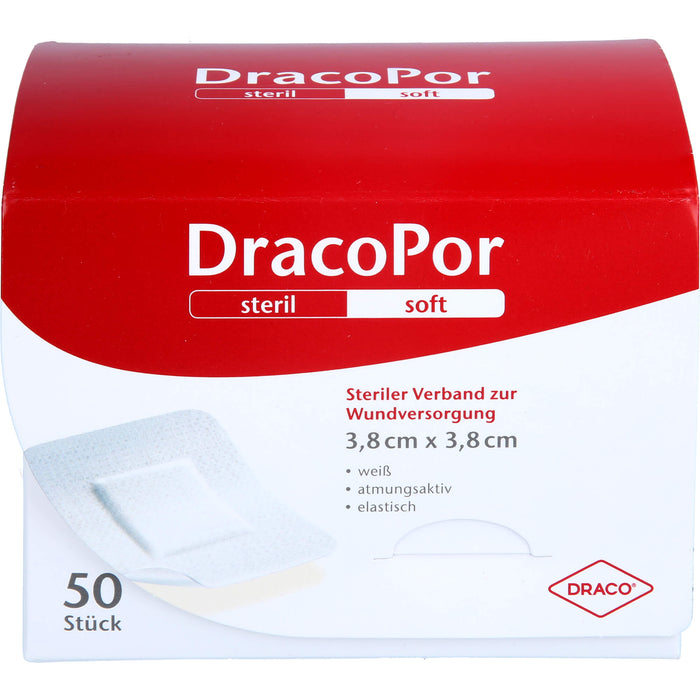 DracoPor steriler Wundverband 3,8 x 3,8 cm, 50 pc Pansement