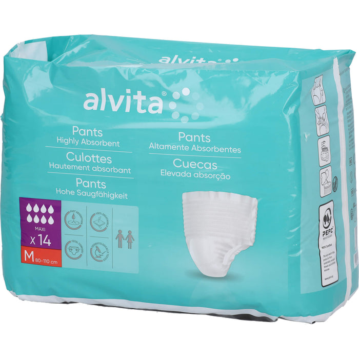 Alvita Inkontinenz Pants Maxi Medium Nacht, 14 pcs. Insoles