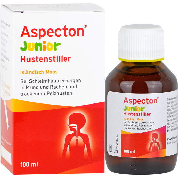 Aspecton Junior Hustenstiller Isländisch Moos Saft, 100 ml Lösung