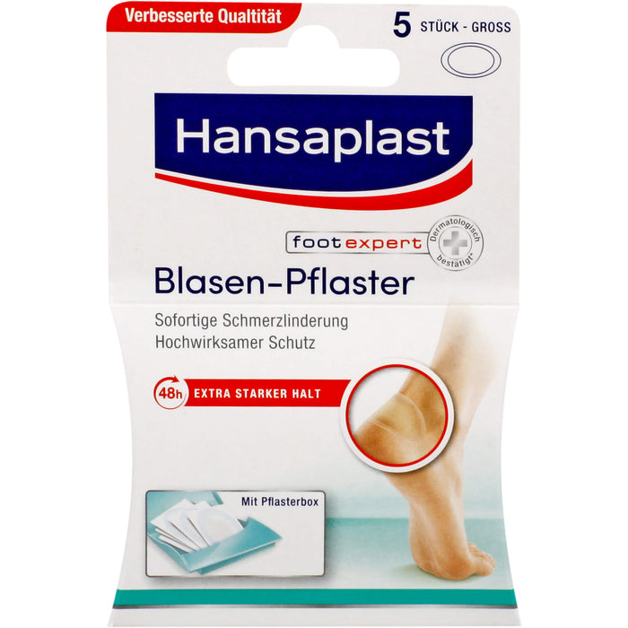 Hansaplast Blasen-Pflaster groß für Fersen, 5 pcs. Patch