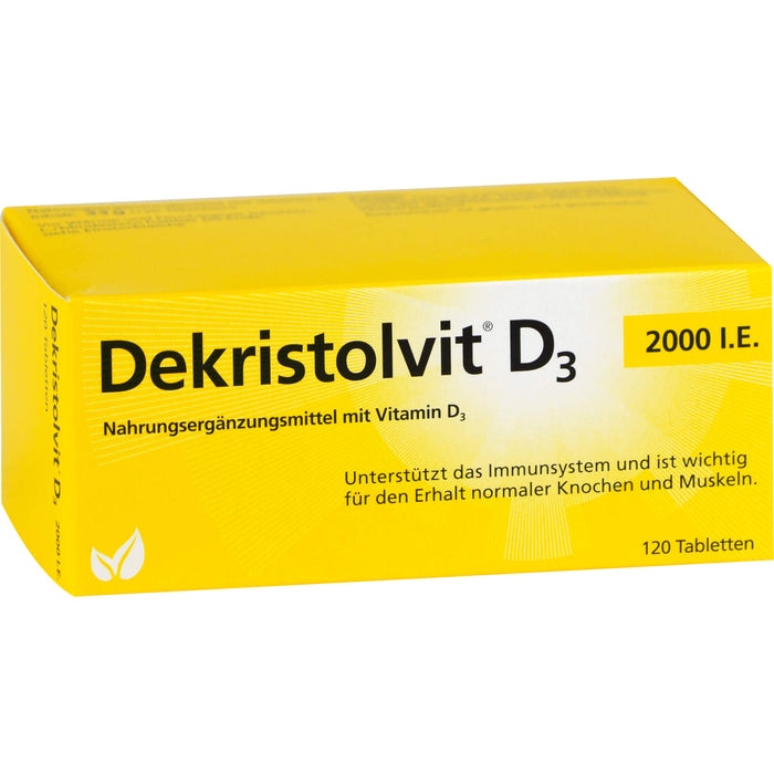 Dekristolvit D3 2000 I.E. Tabletten, 120 pc Tablettes