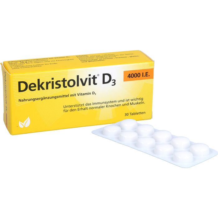 Dekristolvit D3 4000 I.E. Tabletten, 30 pcs. Tablets