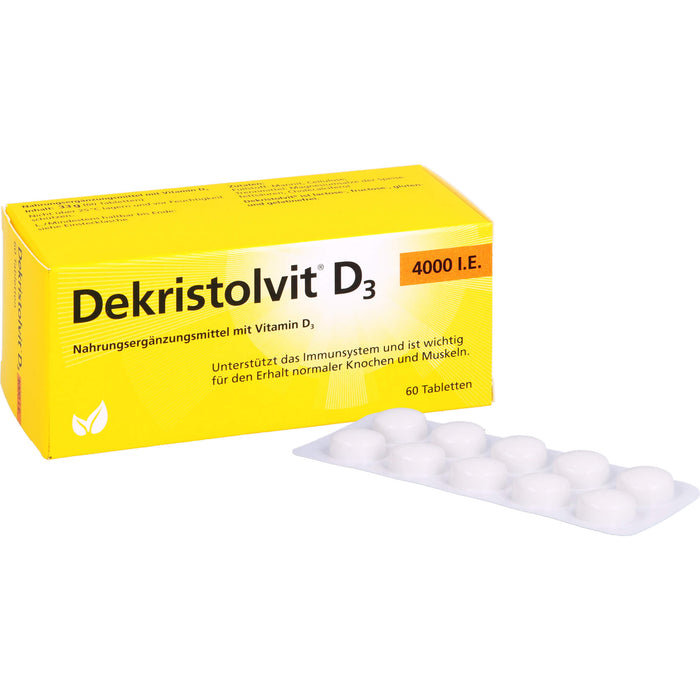 Dekristolvit D3 4000 I.E., 60 St TAB