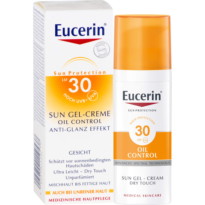 Eucerin Oil Control Face Sun Gel-Creme LSF 30, 50 ml Creme