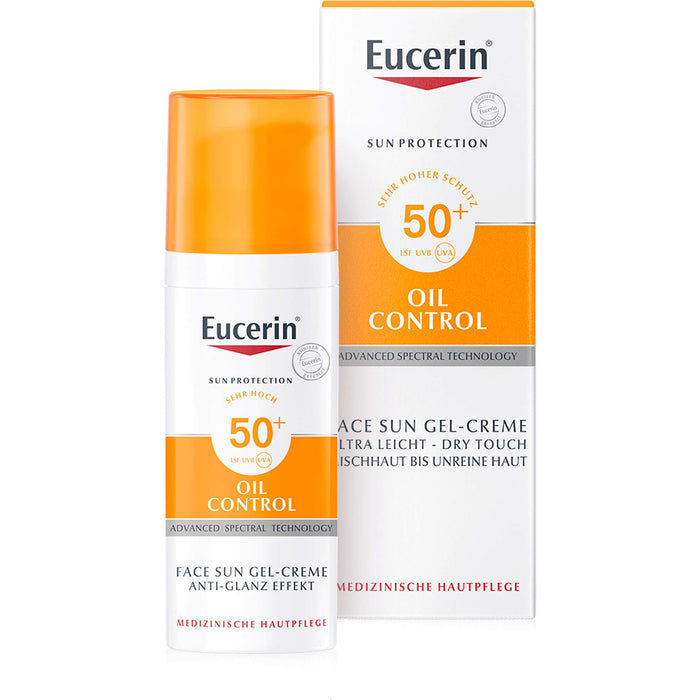 Eucerin Oil Control Face Sun Gel-Creme LSF 50+, 50 ml Creme