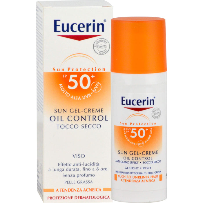 Eucerin Oil Control Face Sun Gel-Creme LSF 50+, 50 ml Creme