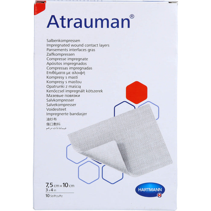 Atrauman 7,5x10cm steril Kompressen, 10 St KOM