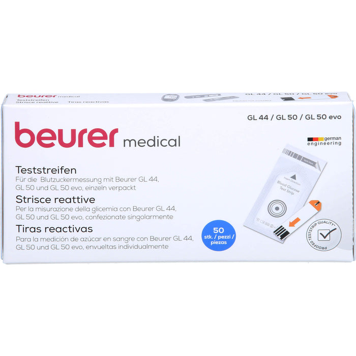 beurer medical Blutzucker Teststreifen, 50 St. Teststreifen