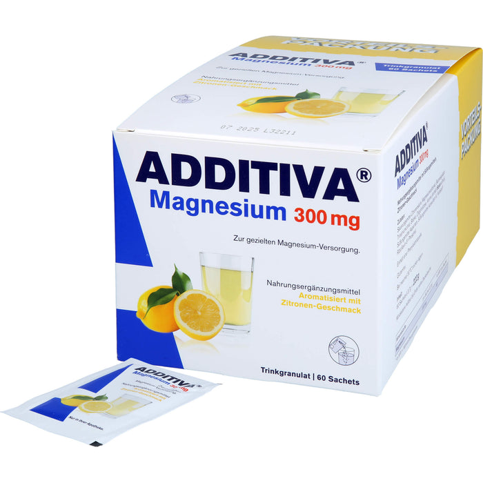 ADDITIVA Magnesium 300 mg Sachets, 60 pc Sachets