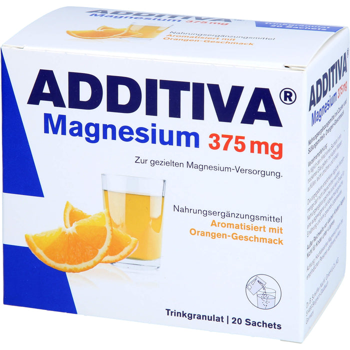 ADDITIVA MAGNESIUM 375Mg GRANULAT ORANGE, 20 St. Beutel