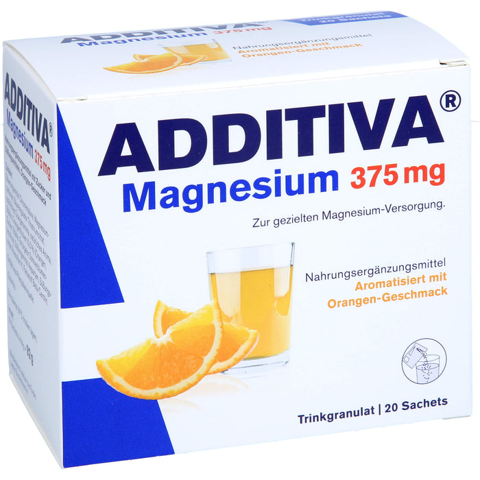 ADDITIVA MAGNESIUM 375Mg GRANULAT ORANGE, 20 St. Beutel