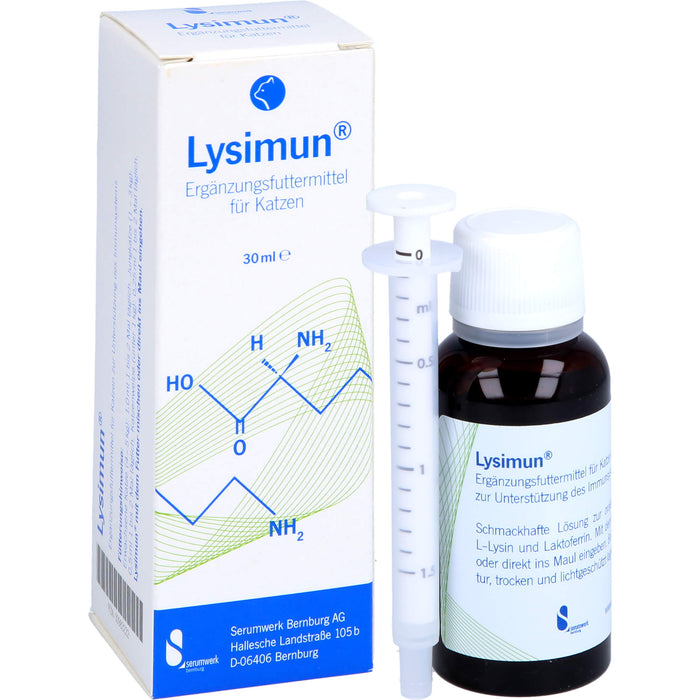 Lysimun Ergänzungsfuttermittel für Katzen, 30 ml Lösung