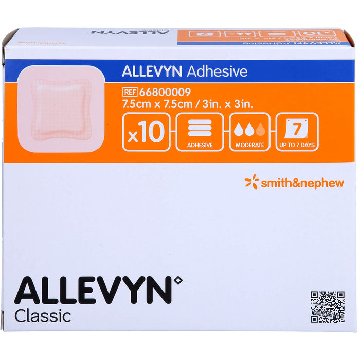 Allevyn Adhesive7,5cm x7,5cm haftende Wundauflagen, 10 St VER