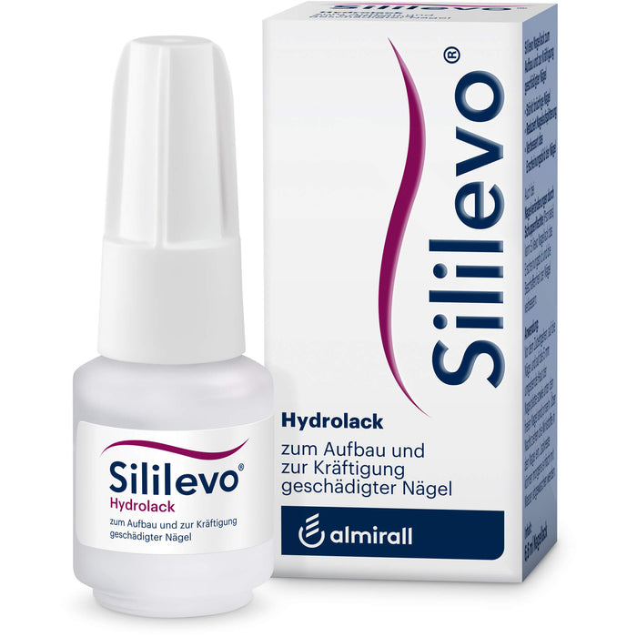 Sililevo Hydrolack zum Aufbau geschädigter Fuß- und Fingernägel Nagellack, 6.6 ml Solution