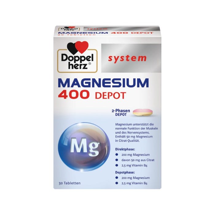 Doppelherz system Magnesium 400 Depot Tabletten, 30 pcs. Tablets