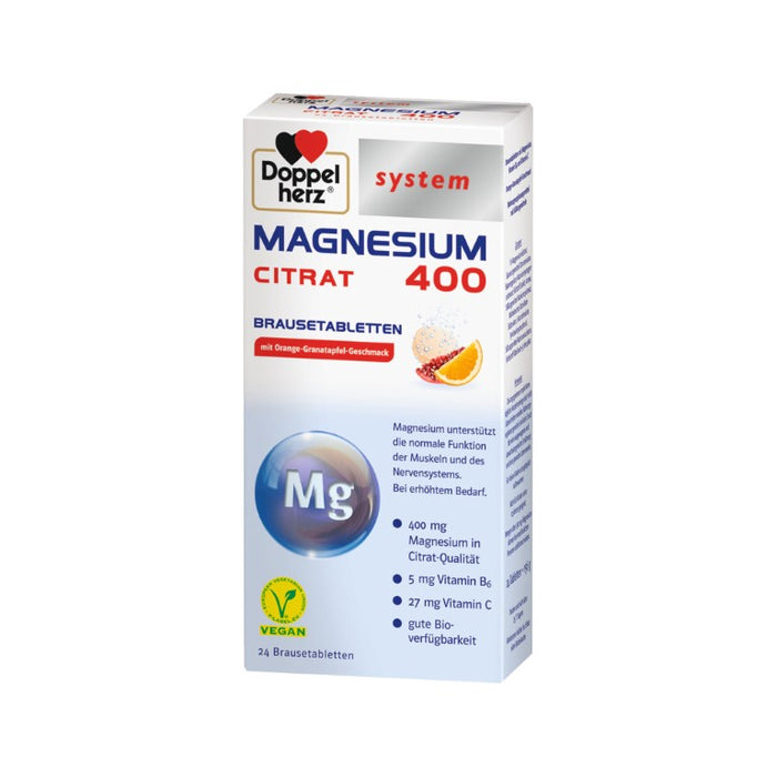 Doppelherz system MAGNESIUM 400 CITRAT, 24 pcs. Tablets