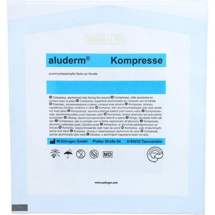 Aluderm Kompresse 7,5x7,5cm, 1 St KOM