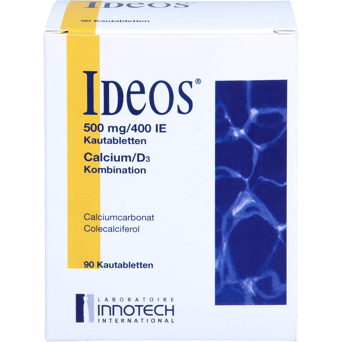 IDEOS 500 mg / 400 I.E. Kautabletten, 90 St. Tabletten