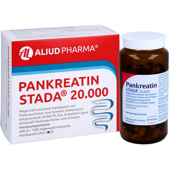 PANKREATIN STADA 20.000 Hartkapseln Verdauungsenzyme, 200 St. Kapseln