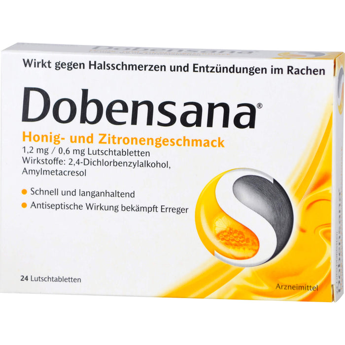 Dobensana Honig- und Zitronengeschmack Lutschtabletten, 24 pcs. Tablets