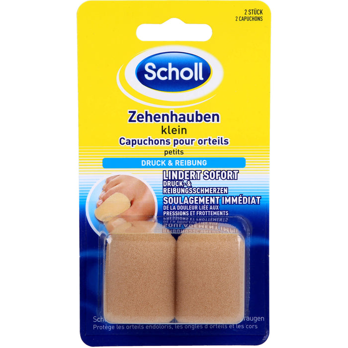 Scholl Zehenhauben klein lindert sofort Druck- und Reibungsschmerzen, 2 pc Pansement