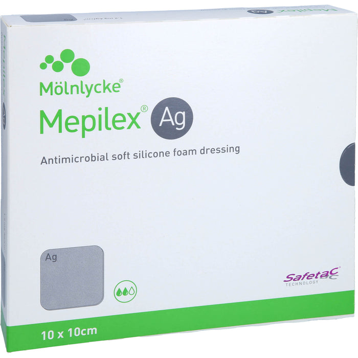 MEPILEX Ag Schaumverband 10x10 cm steril, 5 St VER