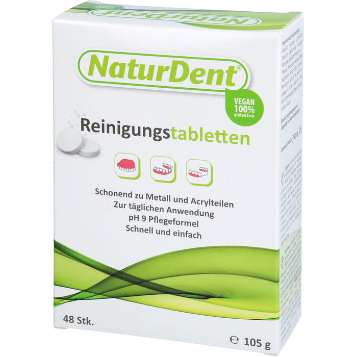 NaturDent Reinigungstabletten für den Zahnersatz, 48 pc Tablettes