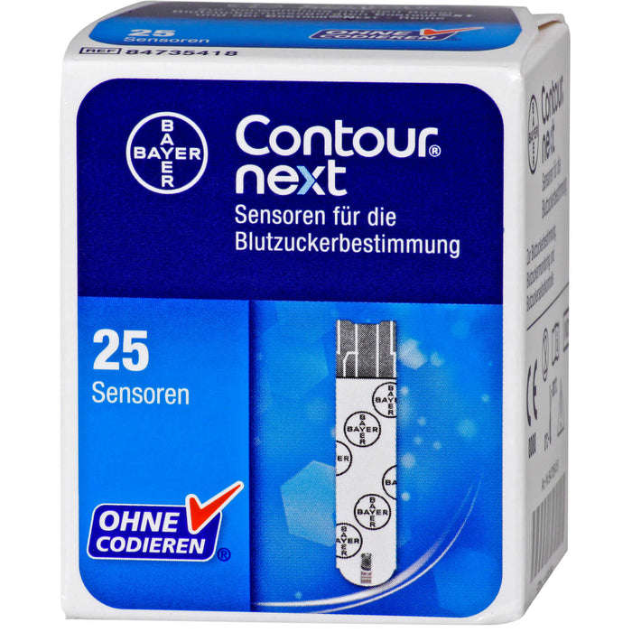 Contour next Sensoren für die Blutzuckerbestimmung, 25 pcs. Test strips