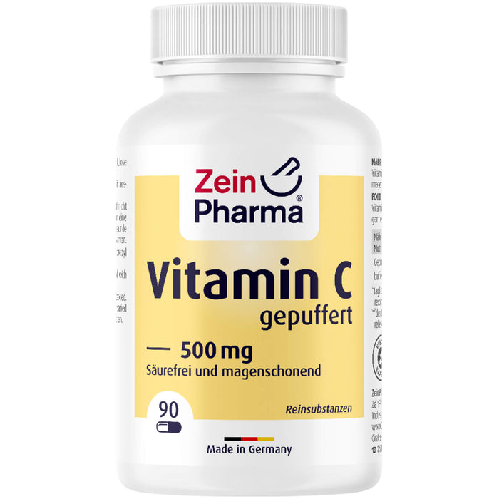 ZeinPharma 500 mg hochdosierte Vitamin C Kapseln, 90 pcs. Capsules