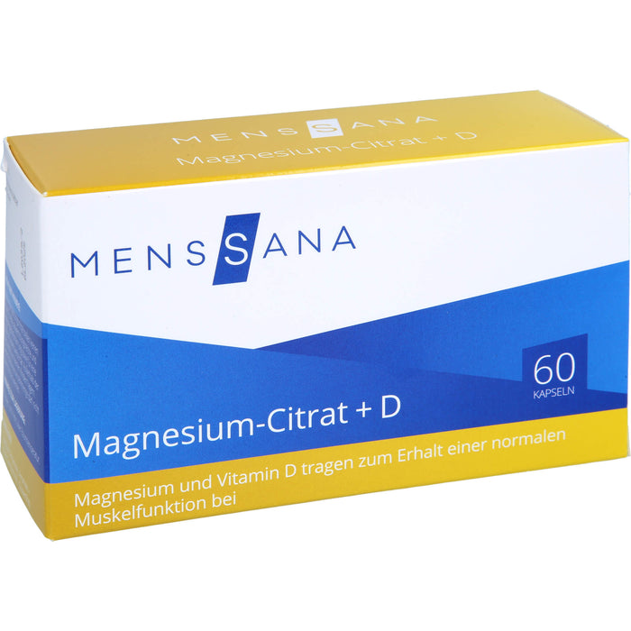 Magnesium-Citrat + D MensSana, 60 St. Kapseln